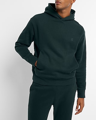 Suede Fleece X Logo Hoodie Green Men's XS