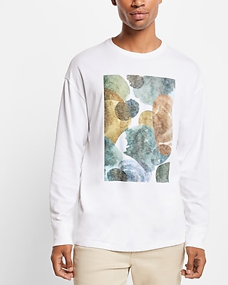 Colored Rocks Long Sleeve Graphic T-Shirt