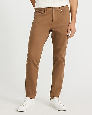 Slim Brown 5 Pocket Express Traveler Jeans