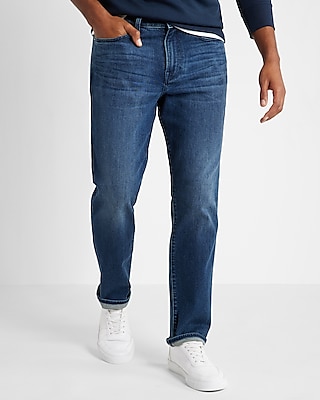 Express Relaxed Dark Wash Hyper Stretch Jeans