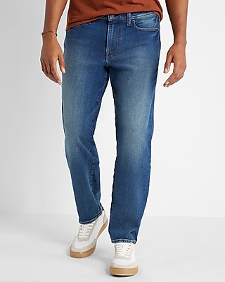 Express Relaxed Medium Wash Hyper Stretch Jeans