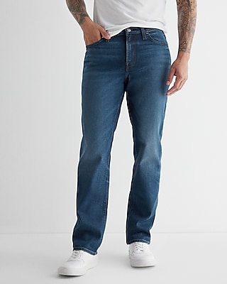 Relaxed Medium Wash Stretch Jeans