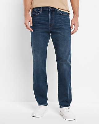 Relaxed Dark Wash Hyper Stretch Jeans