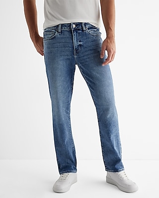 Relaxed Medium Wash Stretch Jeans