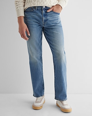 Relaxed Medium Wash Stretch Jeans