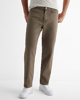 Relaxed Brown Hyper Stretch Jeans