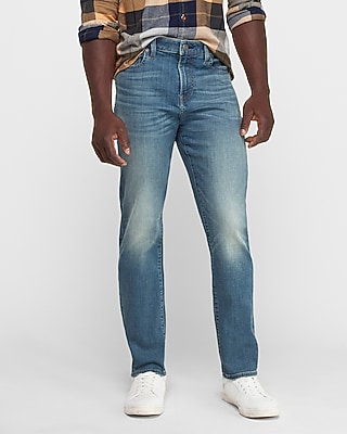 Image of Athletic Tapered Slim Medium Wash Hyper Stretch Tough Jeans