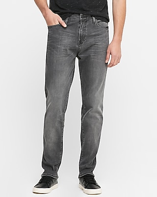 Image of Athletic Tapered Slim Gray Hyper Stretch Jeans