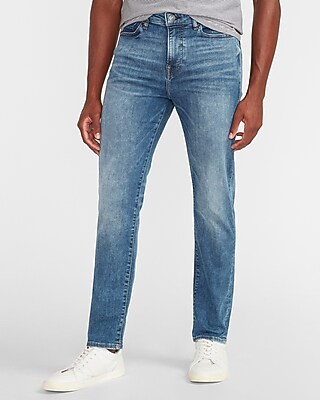 Image of Athletic Tapered Slim Medium Wash Temp Control Hyper Stretch Jeans