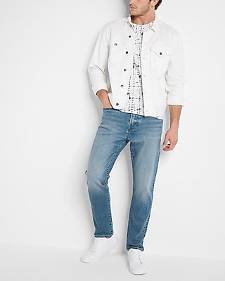 Athletic Tapered Slim Light Wash Hyper Stretch Jeans
