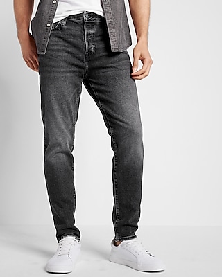 Athletic Skinny Black Wash Stretch Jeans