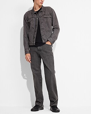 Express X Simon Spurr Straight Gray Stretch Jeans