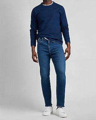 Slim Straight Medium Wash Hyper Stretch Jeans