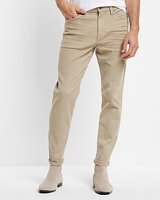 Athletic Slim Beige Hyper Stretch Jean