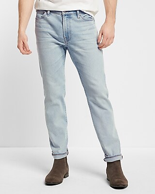 Slim Light Wash Stretch Jeans