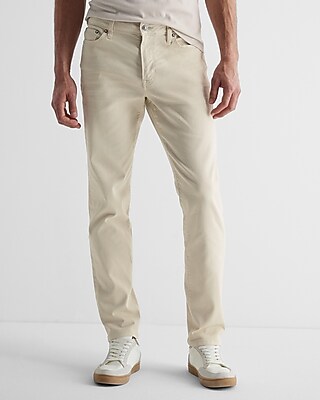 Slim Cream Hyper Stretch Jeans