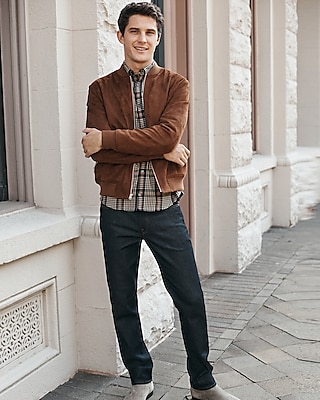 Slim Straight Raw Rinse Stretch Jeans