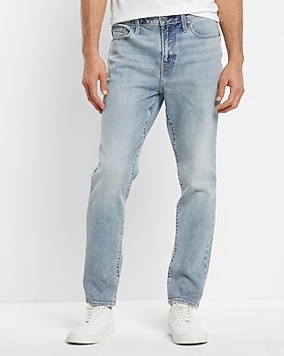 Athletic Slim Light Wash Stretch Jeans
