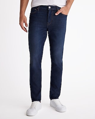 Big & Tall Slim Dark Wash Hyper Stretch Jeans, Men's Size:W40 L30