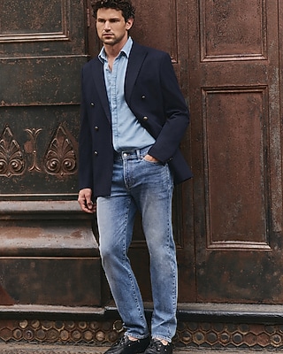 Slim Straight Dark Wash Jeans