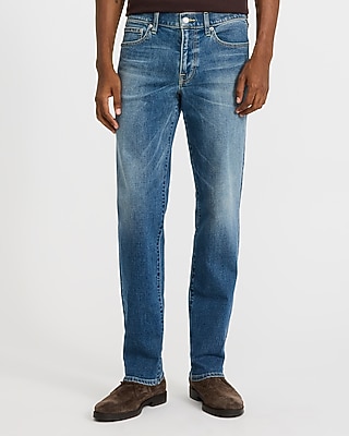 Slim Straight Medium Wash Jeans