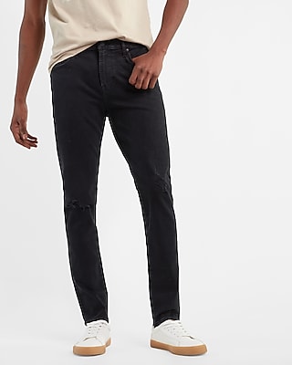 Skinny Black Ripped Hyper Stretch Jeans