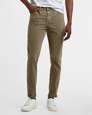 Skinny Olive Temp Control Hyper Stretch Jeans