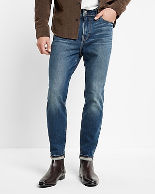 Athletic Skinny Dark Modern Vintage Wash Stretch Jeans