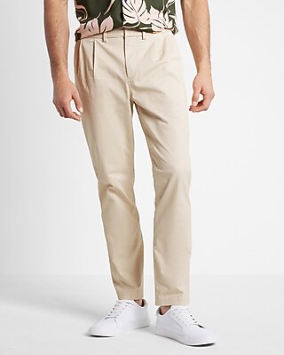 Athletic Slim Pleated Hyper Stretch Modern Chino