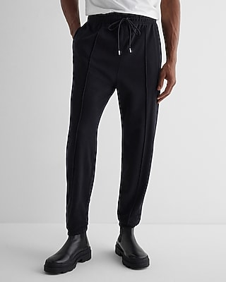 Pintuck Knit Jogger Black Men's M