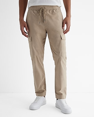 Stretch Cotton Elastic Waist Cargo Pant Neutral Men's XL