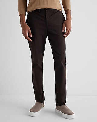 Slim Hyper Stretch Chino Brown Men's W28 L32