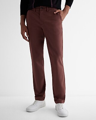 Big & Tall Slim Hyper Stretch Chino Brown Men's W40 L34