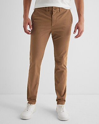 Super Skinny Hyper Stretch Chino Brown Men's W36 L32