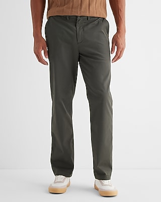 Big & Tall Straight Fit Hyper Stretch Chino Green Men's W38 L34