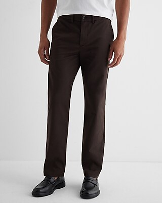 Slim Straight Hyper Stretch Chino Brown Men's W32 L30