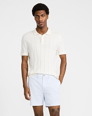 6" Comfort Waist Hyper Stretch Slim Chino Shorts