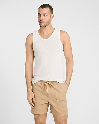 6" Cotton-Blend Drawstring Elastic Waist Short