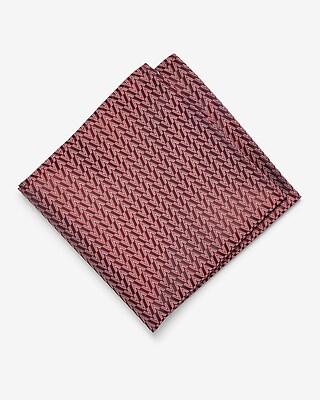 Red Geo Jacquard Pocket Square