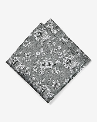 Textured Floral Pocket Square