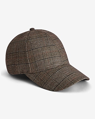 Tan Plaid Baseball Hat