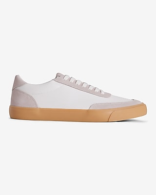 Genuine Suede Gum Sole Sneakers