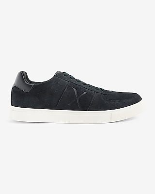 Genuine Suede X Logo Sneakers