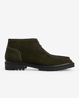 Suede Lug Sole Dress Shoes
