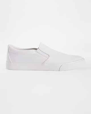 White Slip On Canvas Sneaker