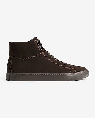 Brown Genuine Suede Hightop Sneaker