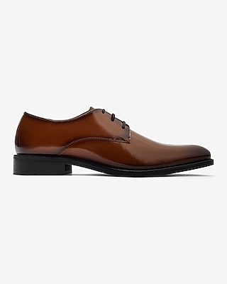 Genuine Leather Lace Up Dress Shoes Brown Men's 13