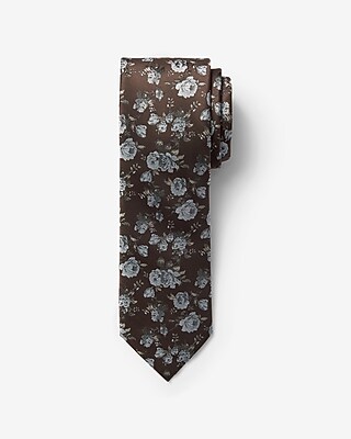 Classic Brown Floral Tie