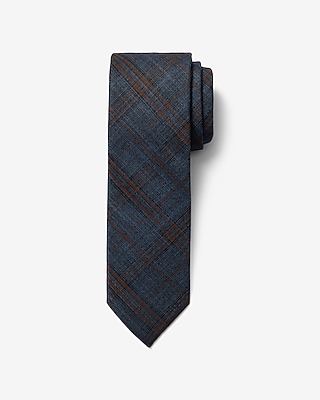 Classic Navy Plaid Tie