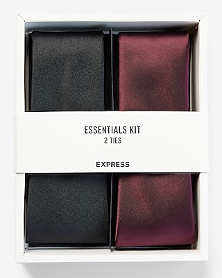 2 Pack Red & Black Tie Box